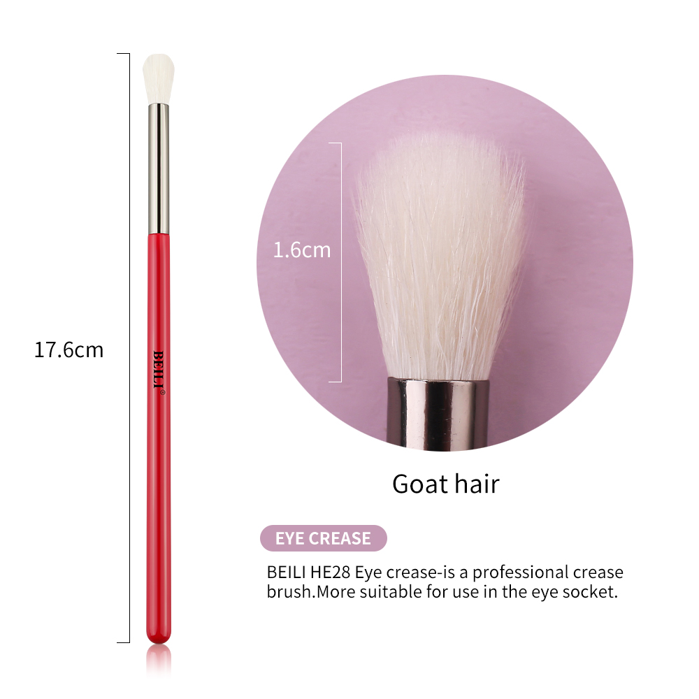 BEILI-brocha de maquillaje, 1 Uds., pelo Natural , sombra de ojos, licuadora, pliegue, Cosméticos de maquillaje 228/221/222/223/235/134/225: H228