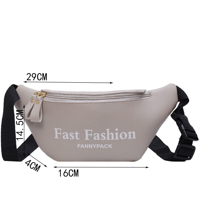 Sacchetto Della Vita delle donne di Cuoio DELL'UNITÀ di elaborazione di Banana Sacchetto Della Cinghia Del Sacchetto di Spalla Femminile Crossbody Petto Borse di Modo del Pacchetto di Fanny Lettera Della Borsa Hip bum Sacchetto