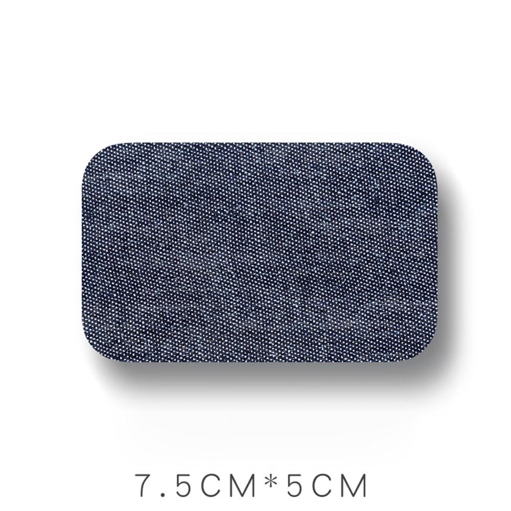 Denim Patches Heat Transfers Iron On Sew Reparatie Jeans Elleboog Knie Terug Patch Voor Kleding Stickers Decoratieve Applicaties: B-Dark Blue