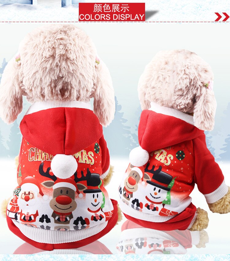 Vêtements de noël à quatre pattes, vêtements pour chiens, vêtements pour animaux de compagnie, vêtements pour chats, vêtements d'automne et d'hiver, boutons