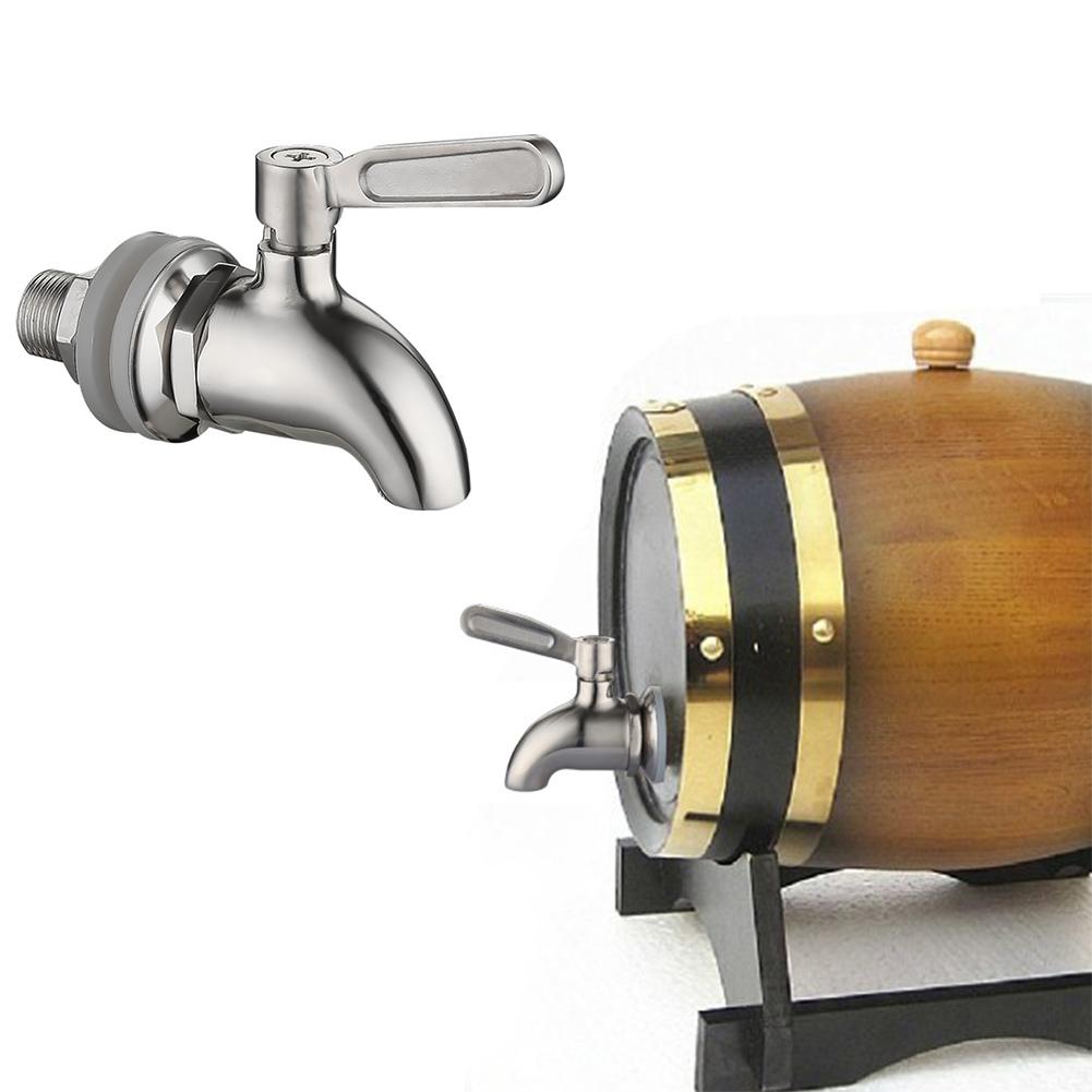 Replacement Spigot Faucet Tap For Beverage Dispenser Stainless Steel 16mm Tap With Ceramic Valve Fits 5/8 Inch Opening