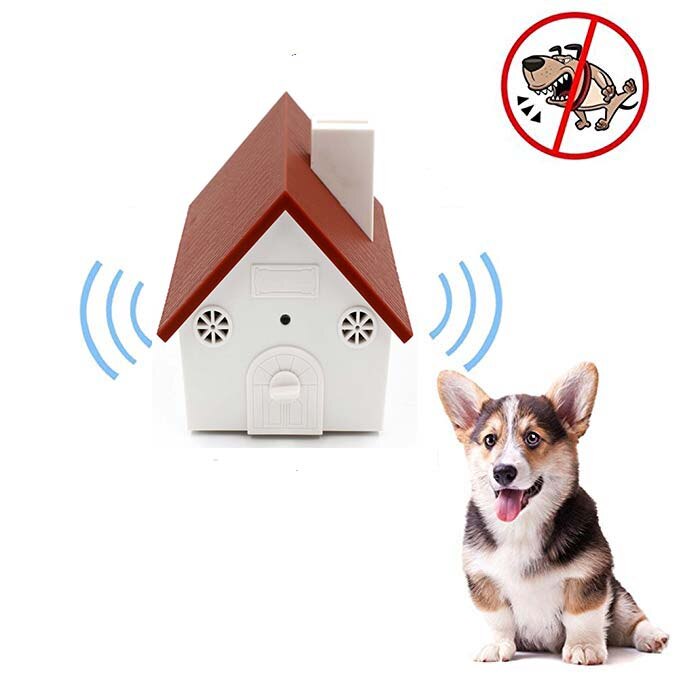 Handheld Dog Repellent Dual Channel Electronic Animal Repellent Handy Ultrasonic Dog Training Pet Bark Stopper for Outdoor