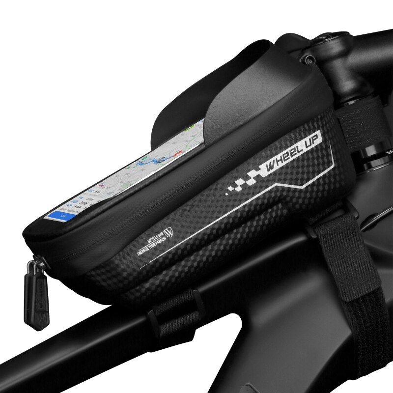 Waterproof MTB Mountain Bike Holder Frame Front Bag 6.5'' Bicycle Mobile Phone Holder Running Hiking Sports Stand Bag