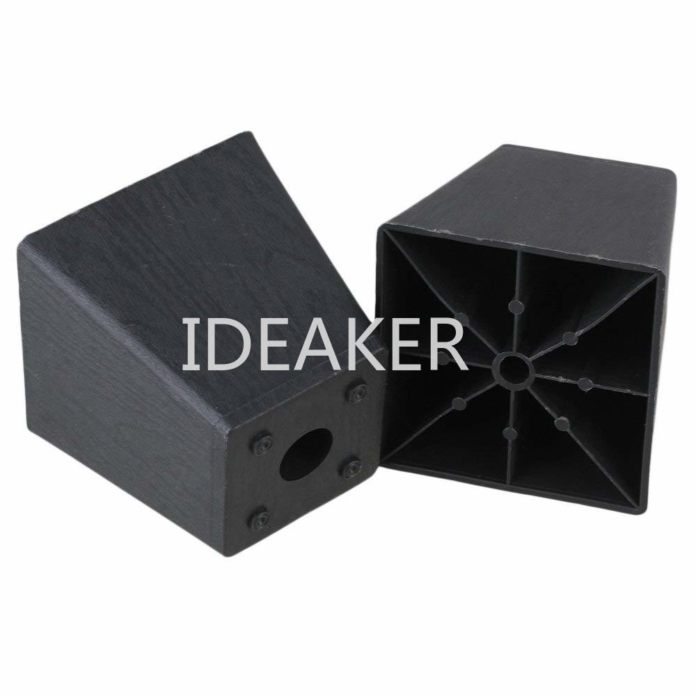 1PCS 97x98x65mm Plastic & Metal Furniture Leg Table Cabinet Bed Black Leg