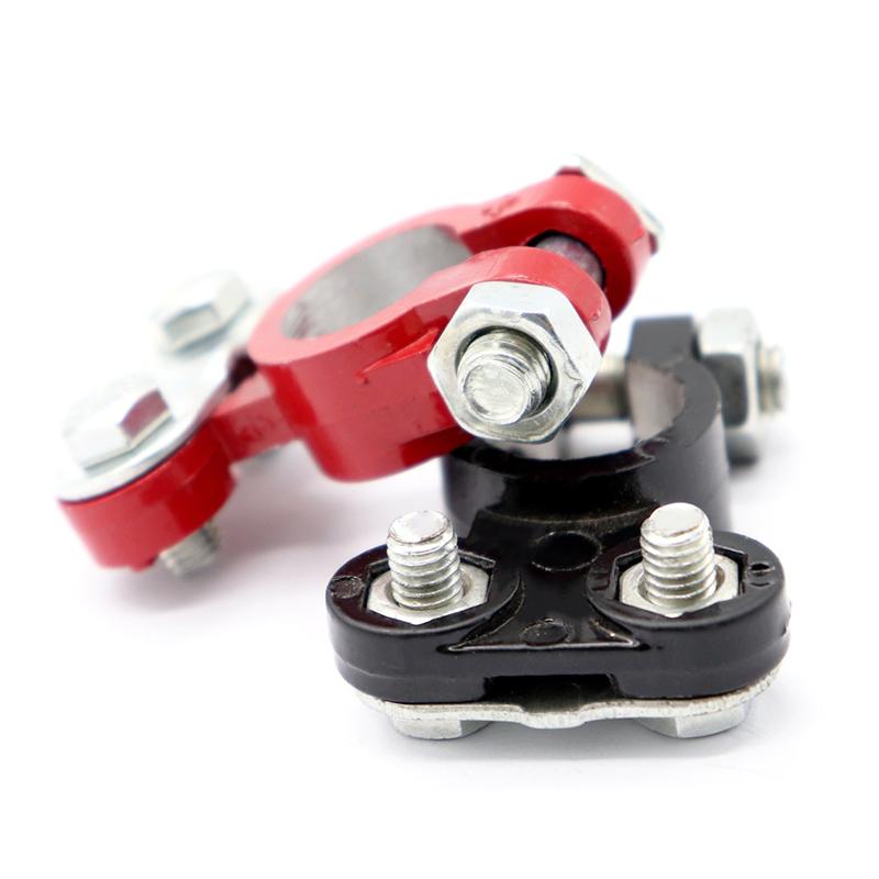 1 Pair Universal Positive Negative Car Battery Terminals Clamp Connector Car Boat Truck Battery Terminal Clamp Clip Connector: Default Title