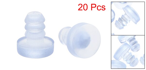 10/20/30/50/100 Pcs Siliconen Zachte Stem Bumpers 5Mm Draad Diameter Voor Glazen Tafel Kast: 20Pcs