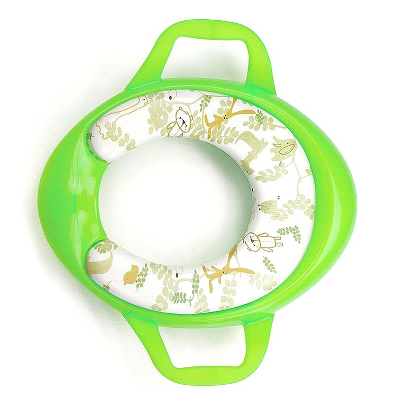 Miljøvennlige babypotter mykt toalett trening sete låve trener med håndtak wc assistent potte toalettpute til låve