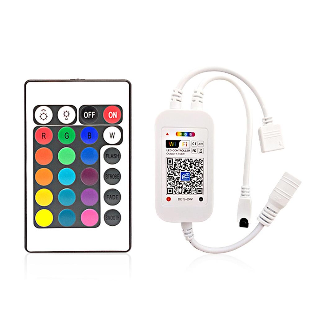 Wifi RGB Controller DC 5-24V Mini 24 Tasten Musik Controller Licht Streifen Controller Für RGB LED Streifen