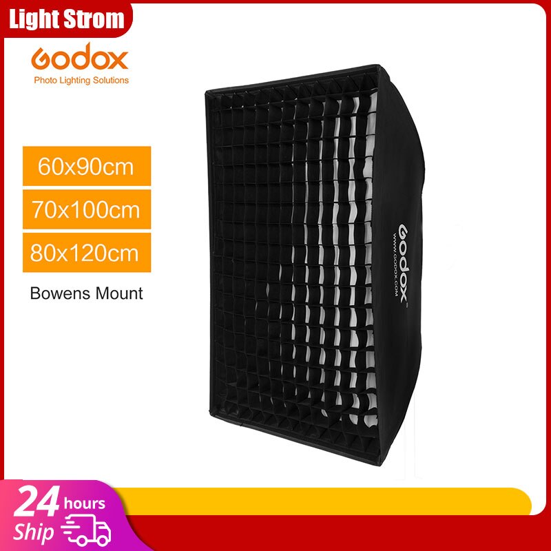 Godox 60 x 90cm 70 x 100cm 80 x 120cm Honeycomb Grid Softbox soft box with Bowens Mount for Studio Strobe Flash Light