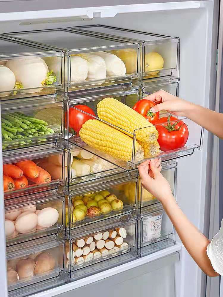Gemak Koelkast Voedsel Vers Houden Opbergdoos Transparante Multi-Functie En Ruimtebesparend Fruit Box Stofdicht Keuken items