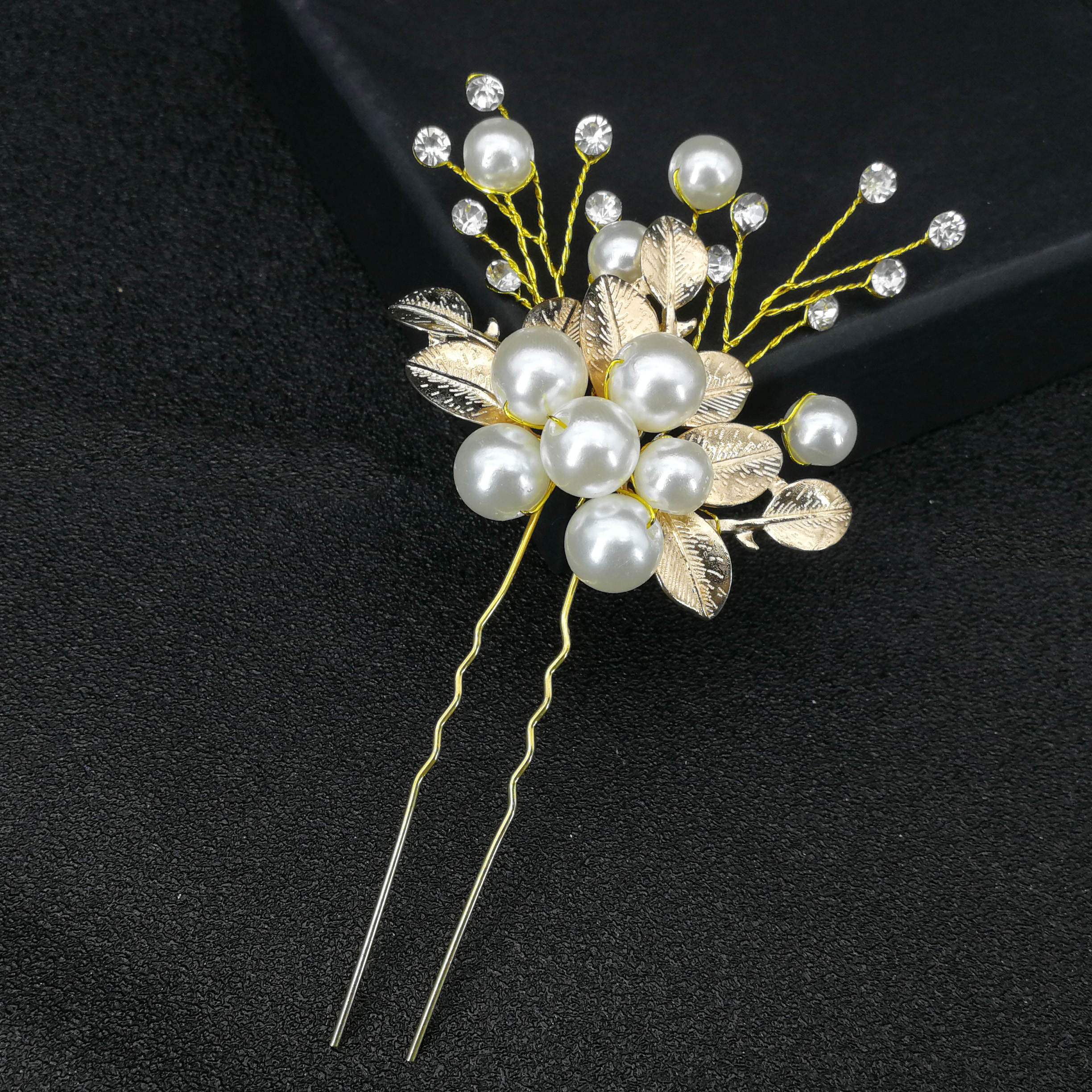 Moda meninas de cristal simulado pérola hairpins metal barrette clipe casamento acessórios para o cabelo nupcial diário penteado ferramentas design: 4