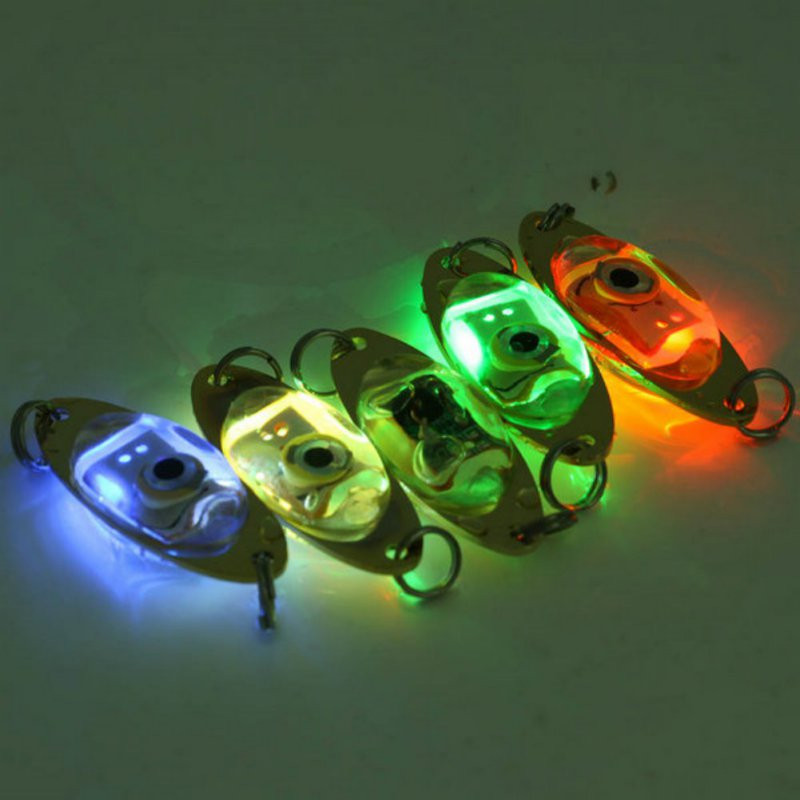 1pc fiskelys 6 cm/2.4 tommer flash lampe led dyb undervands øjenform fiskeri blæksprutte fisk lokke lys
