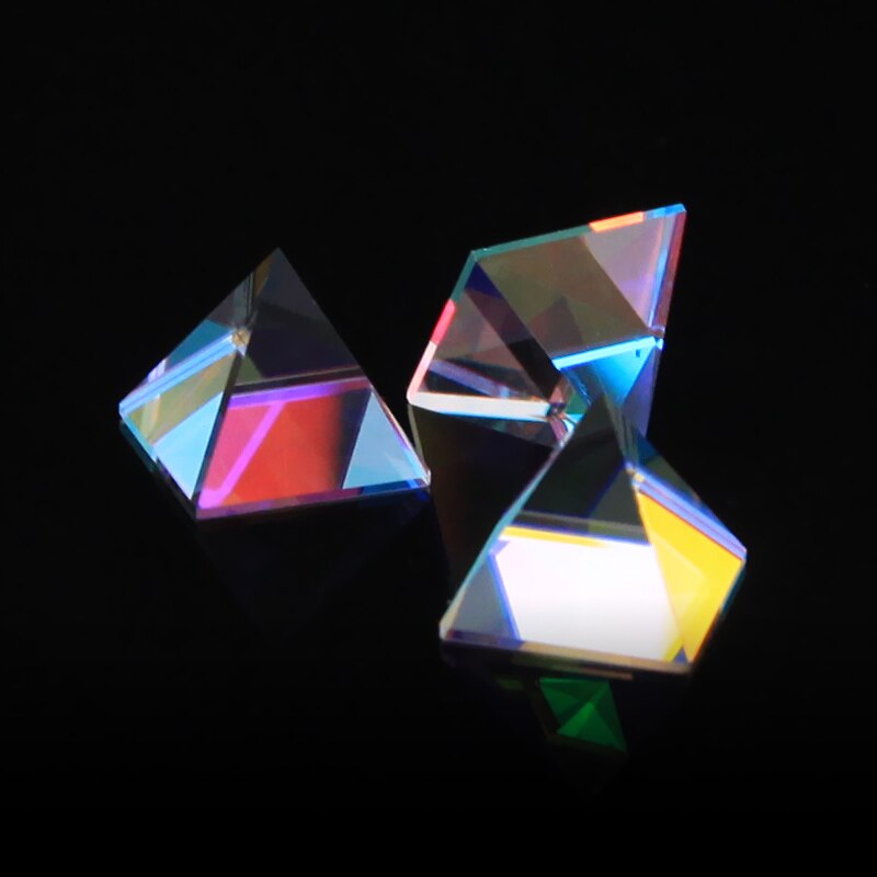 Optical Glass Color Prism Cube Equilateral Prisms Cabin Shape Square Prisms Rainbow Lens Light