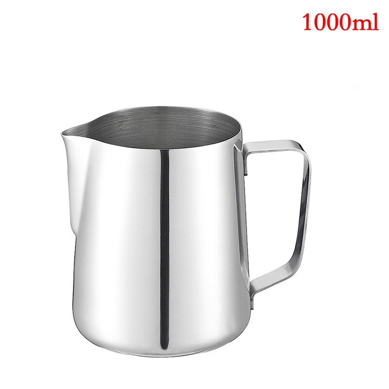 Rvs Melkkan Espresso cups Art Cup Tool Barista Craft Koffie Moka Cappuccino Latte Melk Opschuimen Jug Pitcher: 1000ML