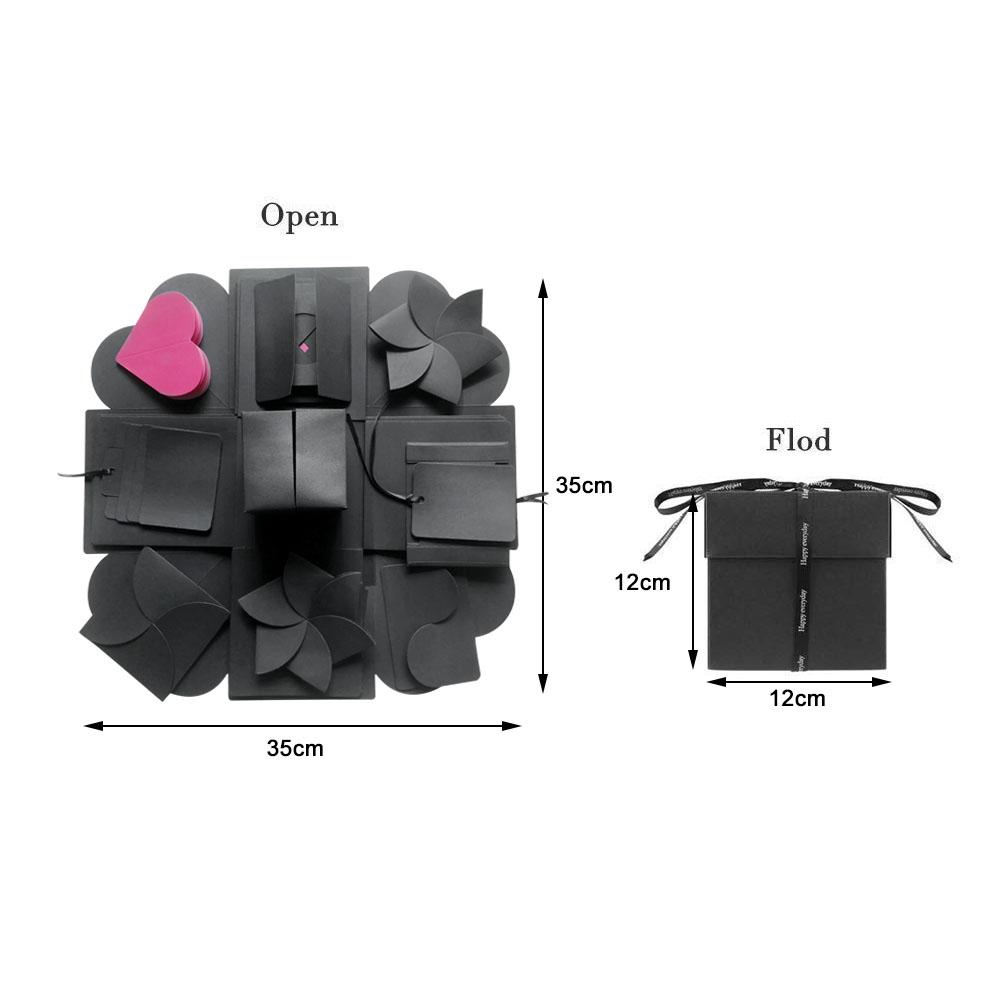 DIY Explosion Box Box 5 Layer DIY Photo Album Package Handmade Memory Scrapbook Photo Album Anniversary Birthday: A