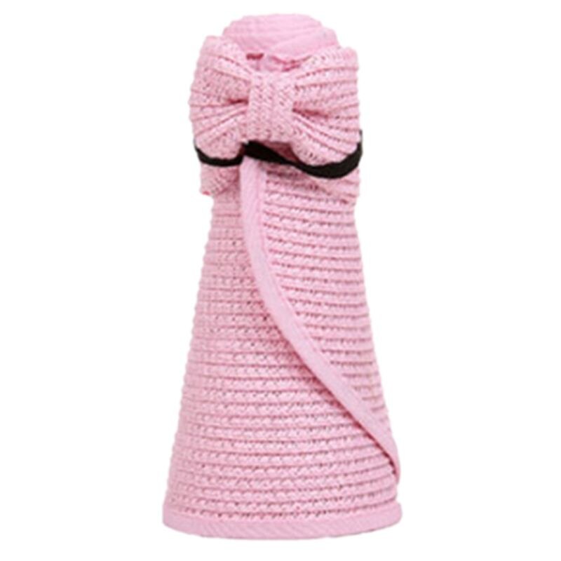 Dames zomer opvouwbare open stro zonnehoed strik achterkant verstelbaar ademend uv-bescherming brede rand strand zonneklep pet 8 kleuren