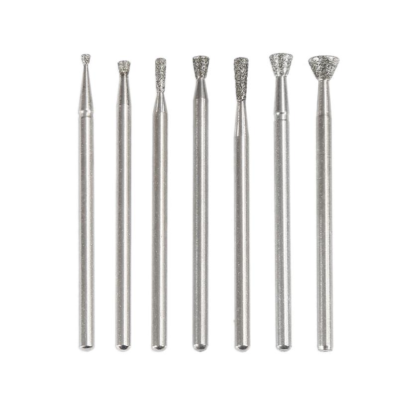 Diamond Rotary Tool Grinding Head Abrasive Tool Accessories Diamond Tipped Electroplated Rotary Grinding Head 2.34mm