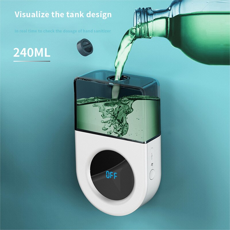 Automatic Induction Foaming Hand Washer LED Display Screen Washing Machine Infrared Sensor Soap Dispenser For Bathroom Wall