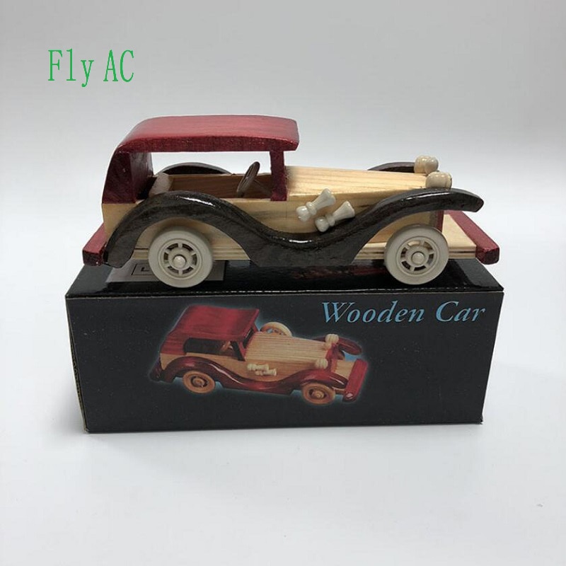 Speelgoed houten Auto Spelen Voertuigen, Klassieke houten cast Model Auto 'S, Retro, auto, Oude Kever Modellen, bewegend Voertuig Speelgoed