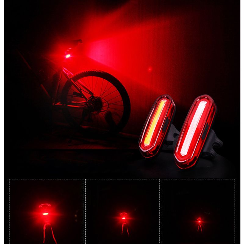 Fiets achterlicht waterdicht achterlicht usb-oplader mountainbike waarschuwingslicht fiets led achterlicht