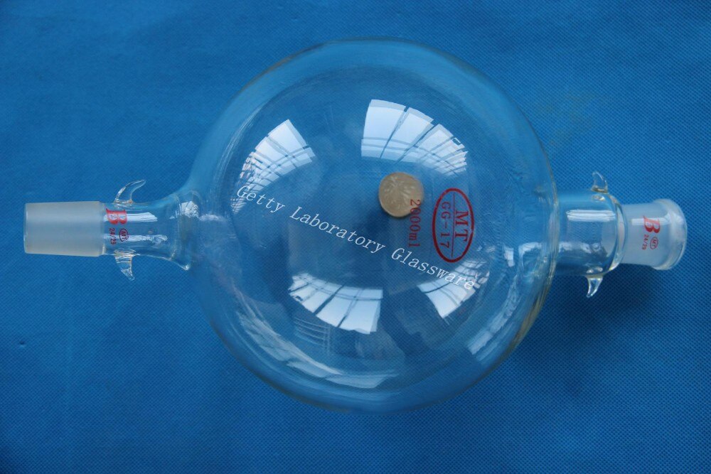 2000ml (2L) Chromatography Reservoir Flask, , heavy wall, both 24/40 joints