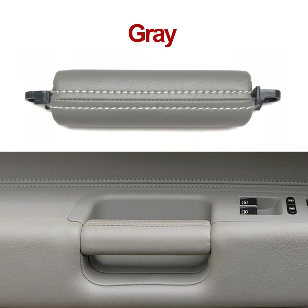 Interior Cars Accessories Leather Driver Door Handle Replacement For VW Volkswagen Touareg 2003 2004 2005 2006 2007: Silver