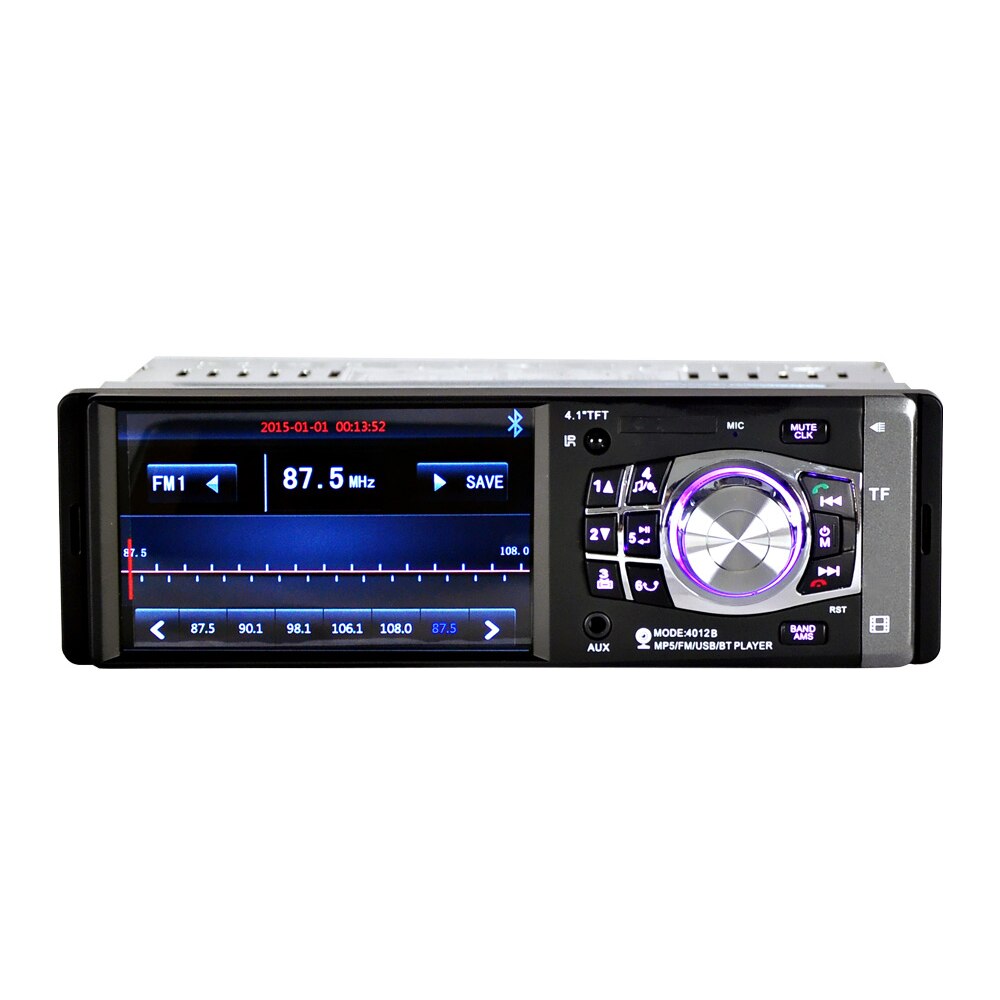 4012B 4,1 pulgadas coche Bluetooth reproductor Mp4 coche tarjeta Usb máquina volante Control remoto marcha atrás con marcha atrás Photog
