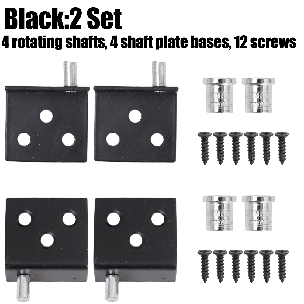 Concealed Cabinet Hinge with Screw Rotation Shaft Stainless Steel 6 Mounting Holes for Furniture Bookcase Cabinet Door Fitting: transparent