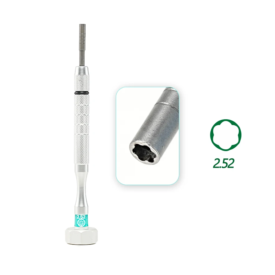 1pc Stainless Steel Eyeglasses Screwdriver Set For Glasses Watches Repair Tool Replaceable Blades Screwdriver: army green