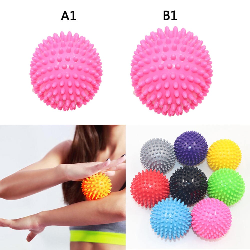 7.5cm/9cm PVC Hand Massage Ball Fitness Equipments Hedgehog Sensory Training Grip the Ball Portable Physiotherapy Ball