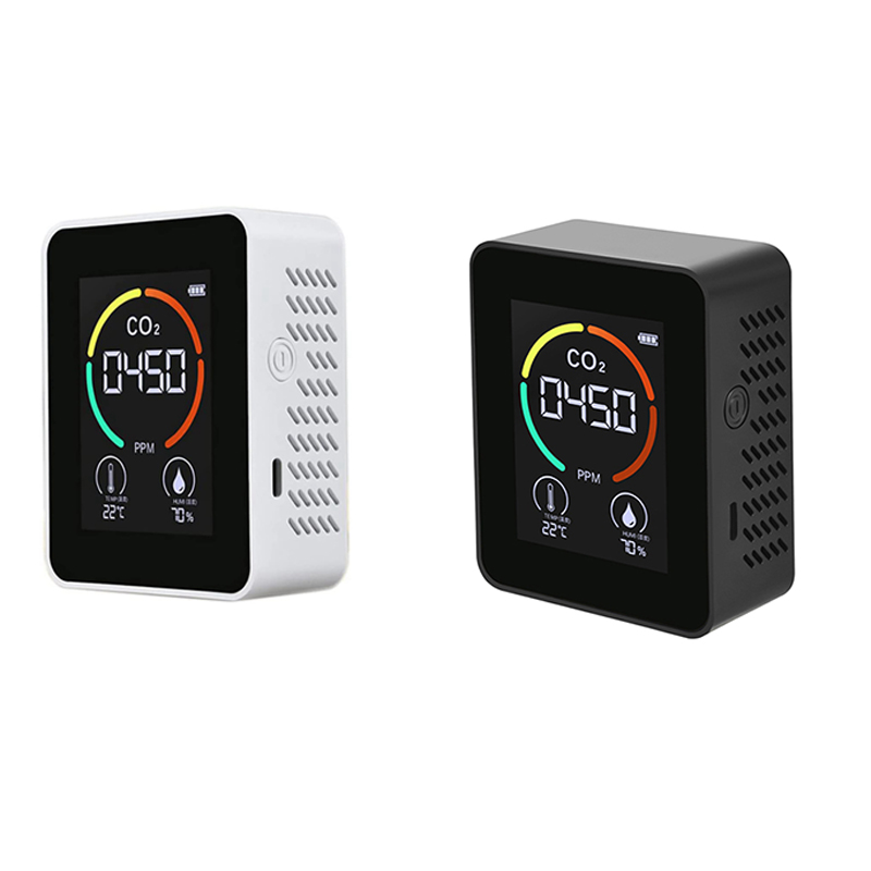 Air Monitor CO2 Carbon Dioxide Detector Air Temperature Humidity Monitor Quick Measuring Meter for CO2