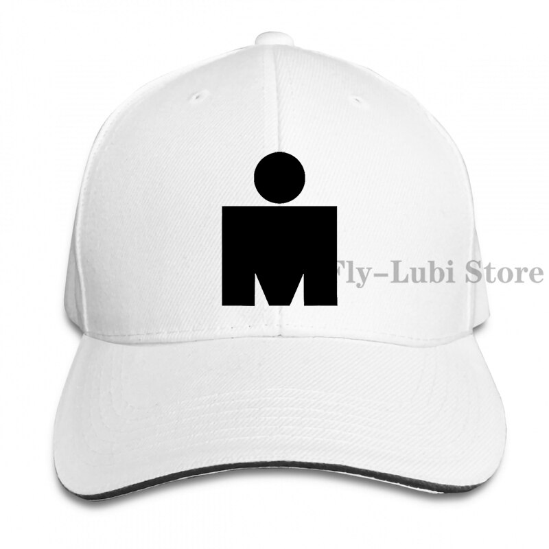 Ironman Symbol Triathlon Baseball cap men women Trucker Hats adjustable cap: 1-White