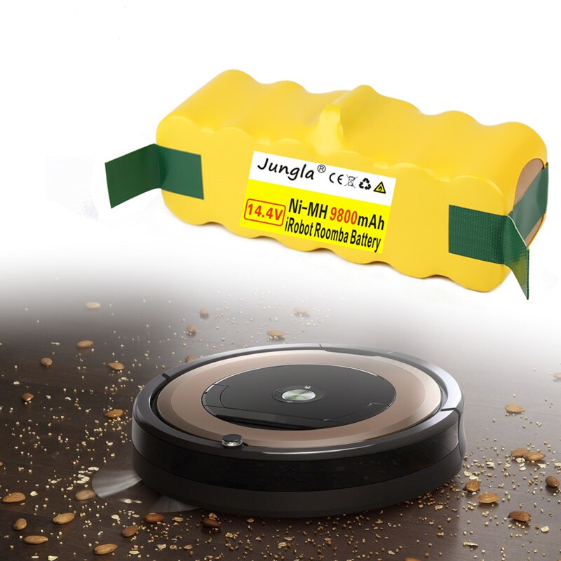Jungla High Capacity 9800mAh 14.4V Battery For iRobot Roomba Vacuum Cleaner 500 530 540 550 620 600 650 700 780 790 870