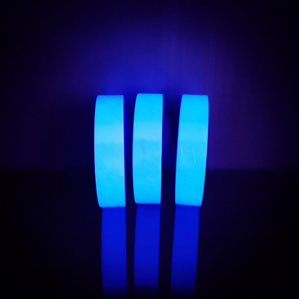 3M Leucht Band Leuchtstoff Nacht Selbst-Klebstoff glühen in das dunkel Aufkleber Hause Dekoration fluoreszierend Warnband: Blau
