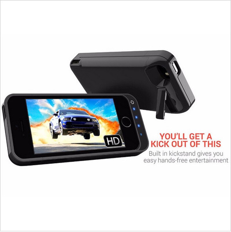 NENG 4200mAh External Backup Battery Charger Case for IPhone 5 5s 5C SE 8 Colours Power Bank Pack Stand Powerbank