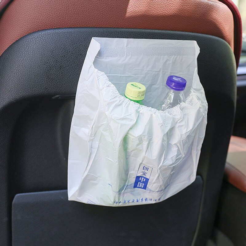 3pcs/pack Car Garbage Bag Degradable Garbage Bag With Self-adhesive Car Trash Storage Waterproof Garbage Bag
