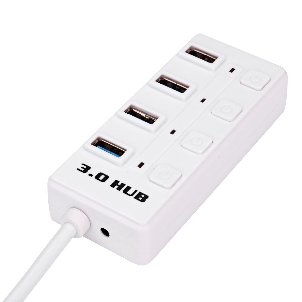 USB 3.0 Hub On/Uit Schakelaars Adapte 4 Port Met Super Speed USB 3.0 Hub On/Off schakelaars Adapter Voor PC Laptop Netwerk hub