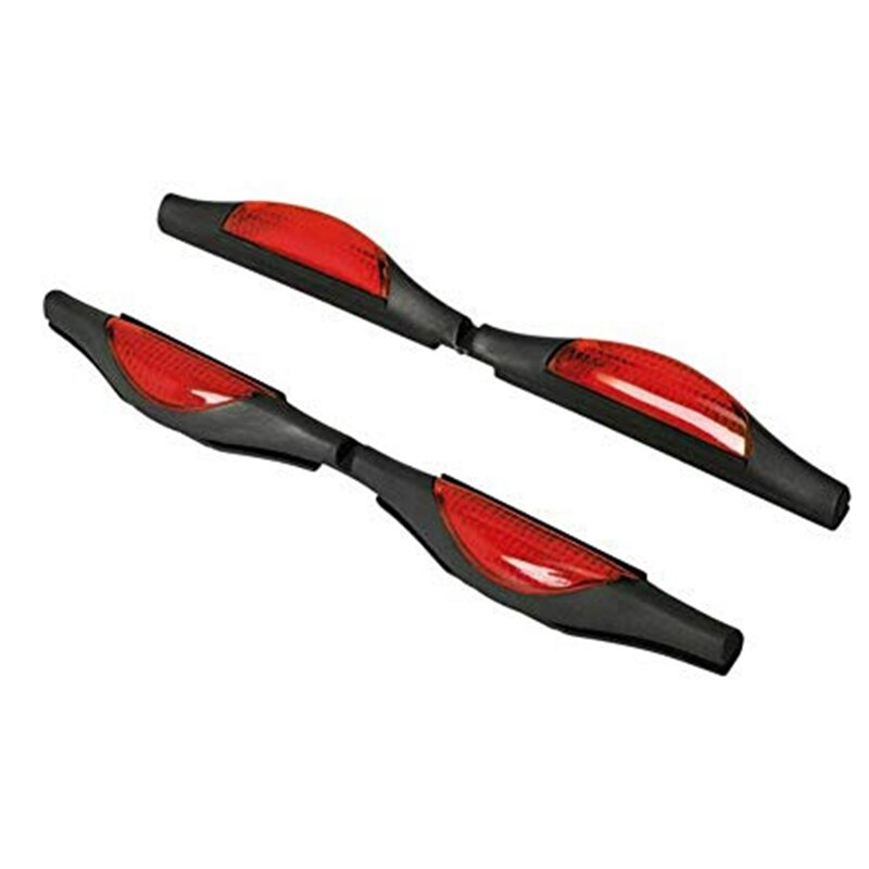 Car Door Protectors Bump Stop Door Edge Guard Strip Dent Reflectors Clip On Car Rear Front Door Scratches Protection