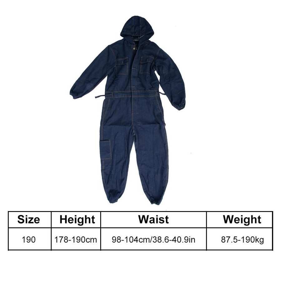 Denim Overall Elektrische Lassen Pak Labor Kleding Auto Reparateur Werkkleding Fit Voor 170/175/180/185/190Cm