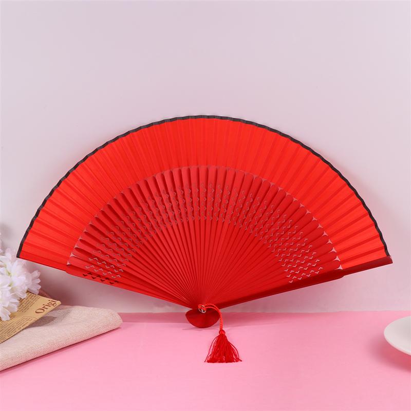 Vintage håndholdt folding vifte dans ytelse fan dekorativ kinesisk stil håndverk hul hånd fans fest favoriserer sommeren