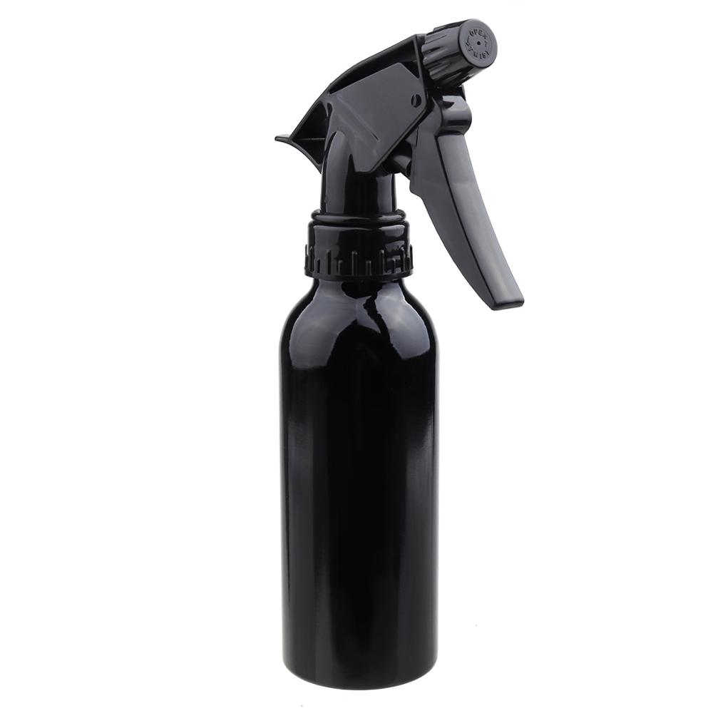 Atomizador de Spray negro de 200ml, botella vacía de agua para peluquería, mate, herramientas de peluquería, aplicador: Default Title