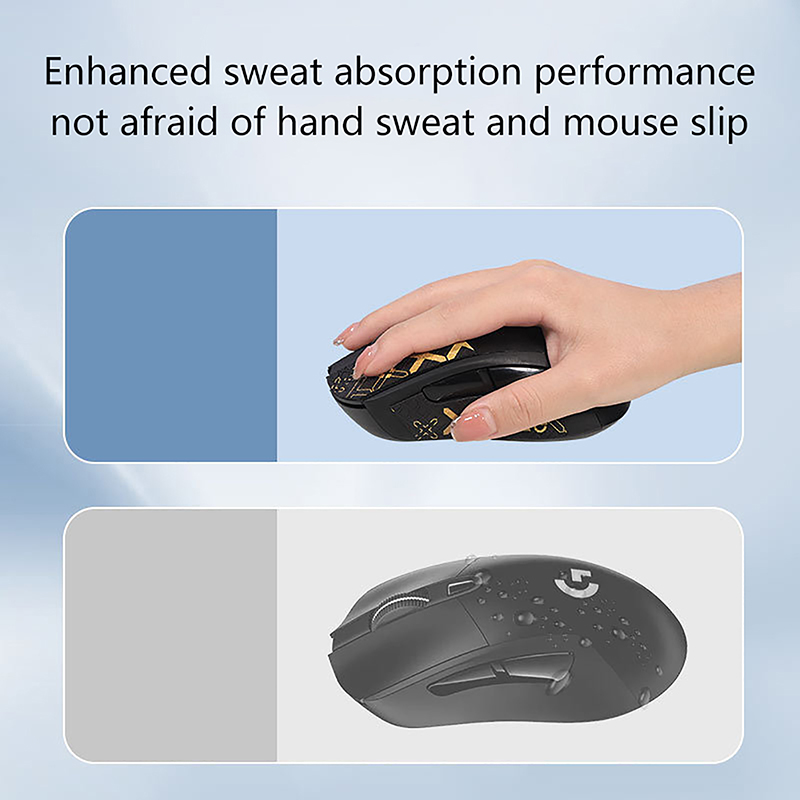 1PCS Mouse Grip Tape Skate Handmade Sticker Non Slip Lizard Skin Suck Sweat For Logitech G403 G603 G703 DIY Without Mouse