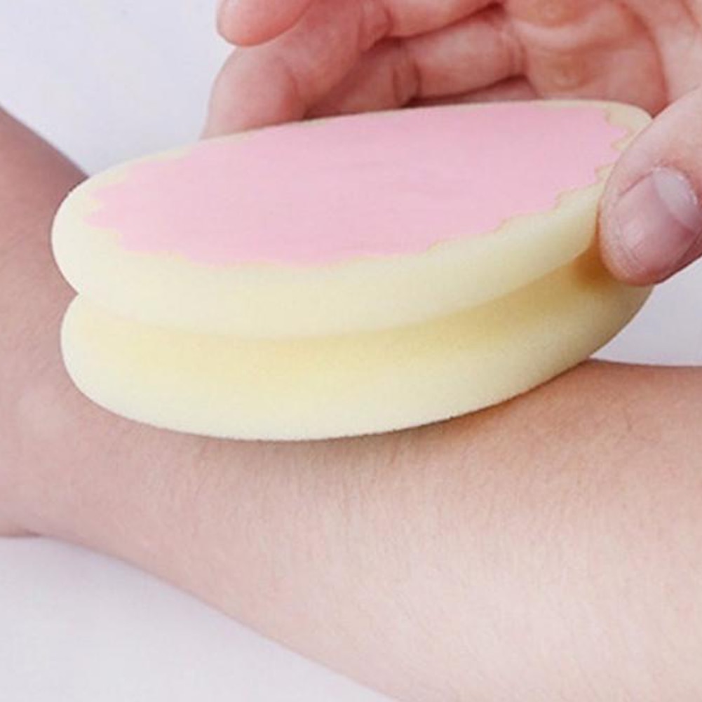 Éponge magique d'épilation sans douleur, 3 formes, unisexe, douce, en forme de cœur, ronde, goutte d'eau, professionnelle