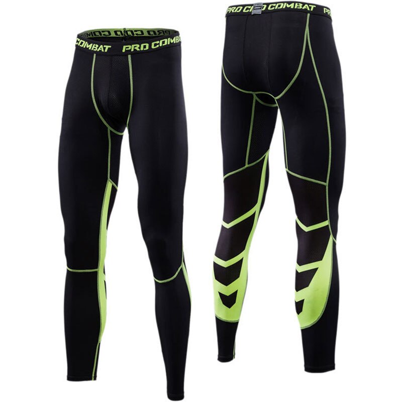 Patchwork menn atletisk bukse kompresjon løpstrening baselag hud sport tights elastisk treningsstudio fitness treningsbukse for menn