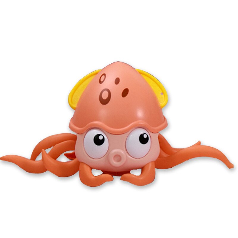 Bad Dusche Octopus Uhrwerk Spielzeug Baby Baden schwimm Spielzeug Seil Gezogen Krabbeln Krabben Auf Land Und Wasser Jungen Mädchen Kinder: Pink Octopus