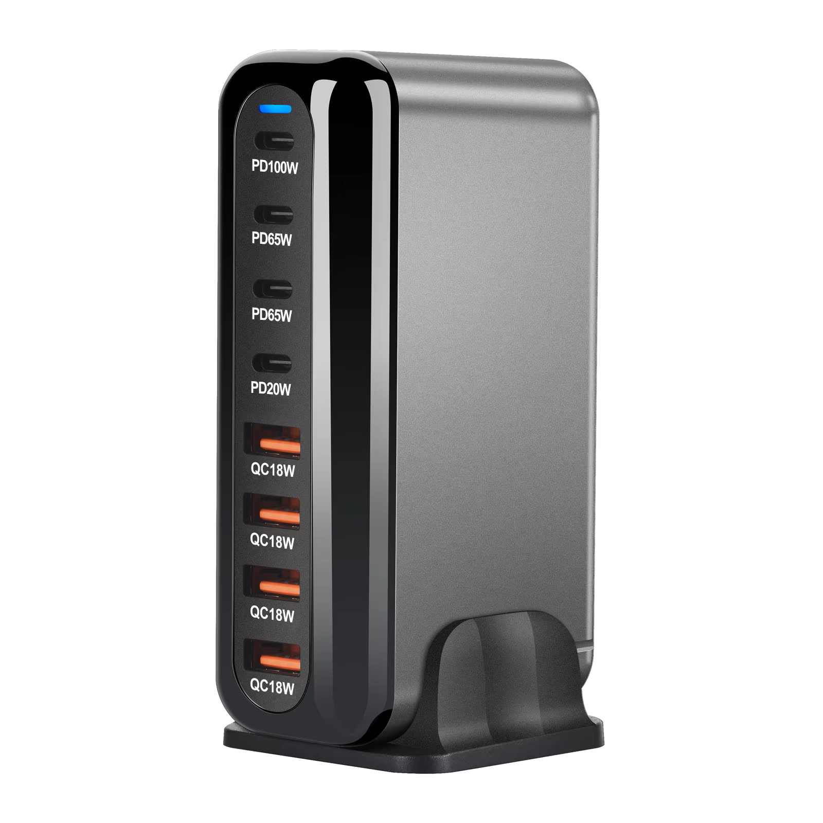 USB-C Snellader 320W Desktop GaN-lader 8-poorts USB Type-C PD-lader Snelladen 3.0 USB Type-C Snellader Mobiele USB-lader