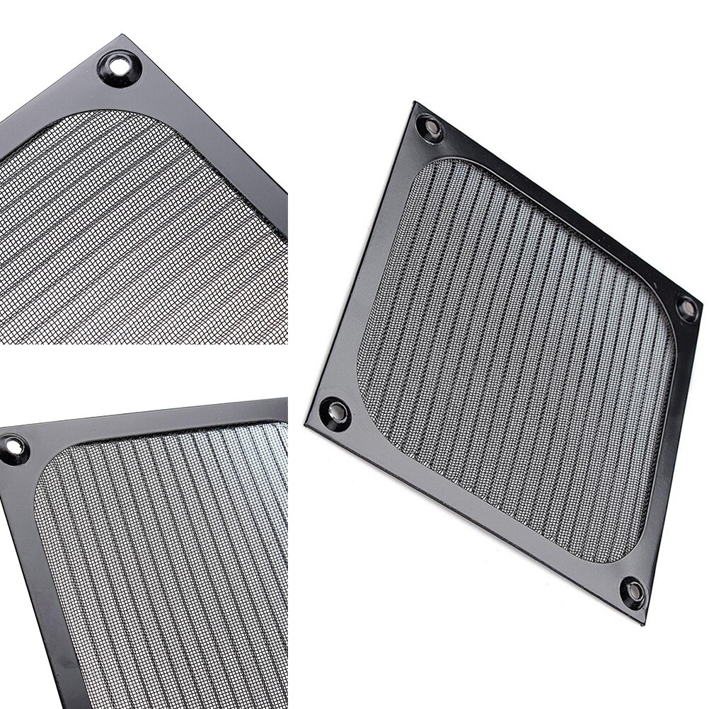 Protector de parrilla de aluminio de 120mm, ventilador de ordenador, refrigeración, a prueba de polvo, funda de filtro,