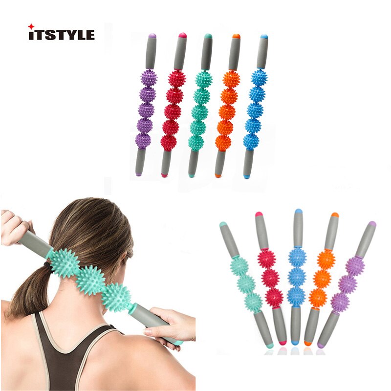 Muscle Roller Massage Stick Yoga Crossfit Fitness Muscle Trigger Point Yoga roller Leg Body Arm Back shoulder Muscle roller