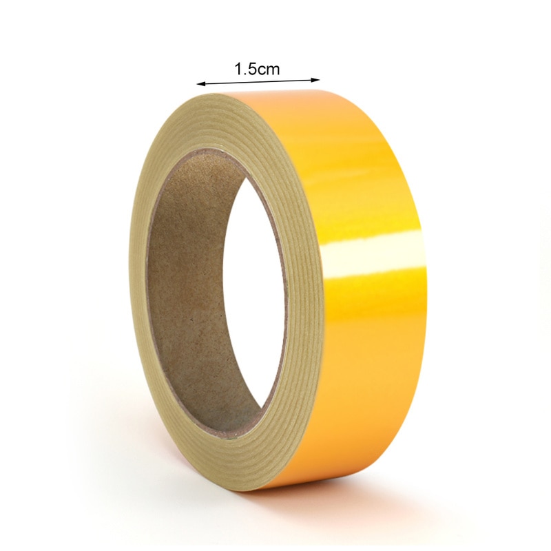 Bicycle reflective light tape self-adhesive paper detachable light-emitting tape fluorescent light bike warning tape reflector