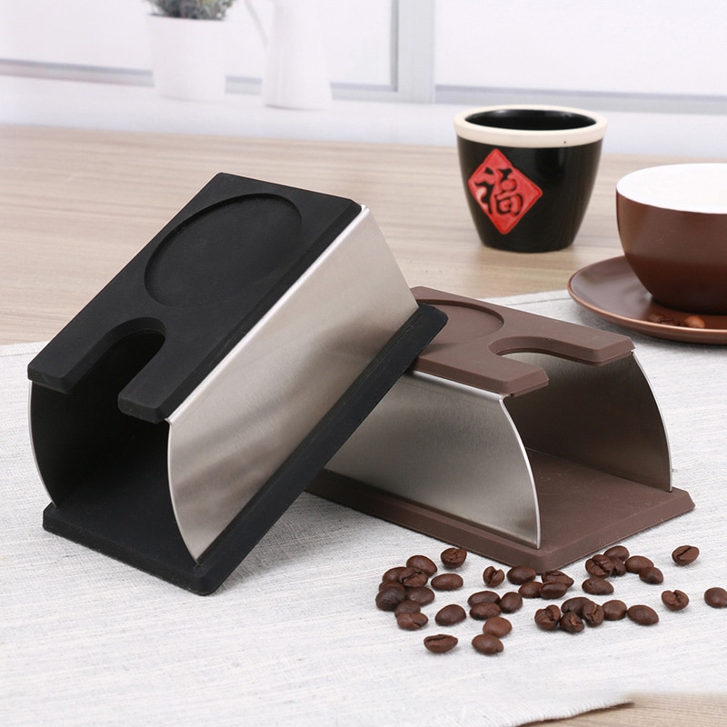 Keuken Ccoffee Temper Stand Stevige Rvs Aanstampen Stand Koffiezetapparaat En Koffie Sabotage Opslag Base Siliconen Mat
